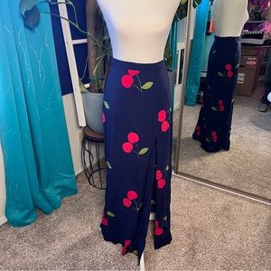 Forever 21 cherry skirt